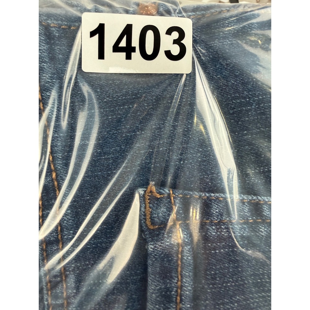Jessica Simpson Denim Jean Shorts 16 Blue Dark Wash Stretch Minimalist Y2K - Picture 6 of 6
